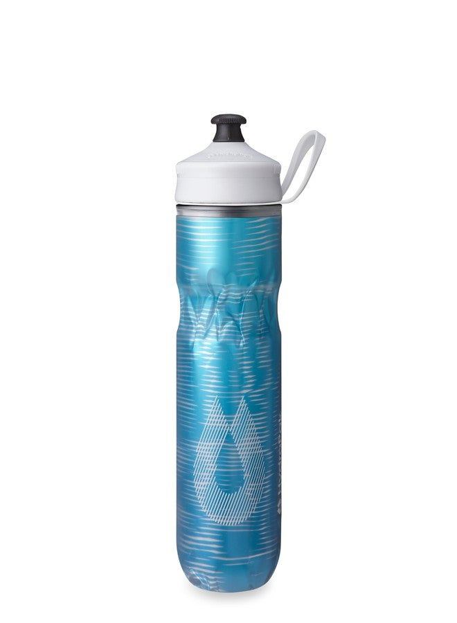 HydraPak Polar Sport Insulated Water Bottle - BPA-Free, Sport & Bike Squeeze Bottle with Handle (Pulse Blue, 600ml / 20oz) - Image 1