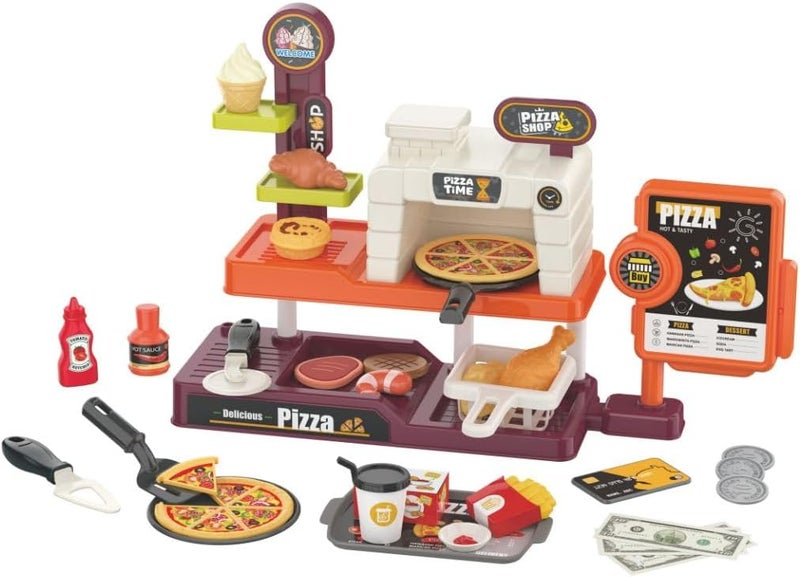 Mini Panda Mini Pizza Set for Kids 3+ - Pretend Play Kitchen Toy - Image 1