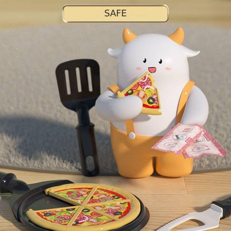 Mini Panda Mini Pizza Set for Kids 3+ - Pretend Play Kitchen Toy - Image 4