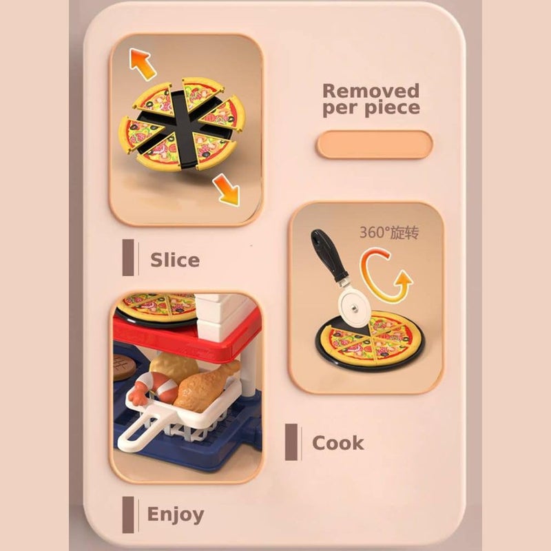 Mini Panda Mini Pizza Set for Kids 3+ - Pretend Play Kitchen Toy - Image 5