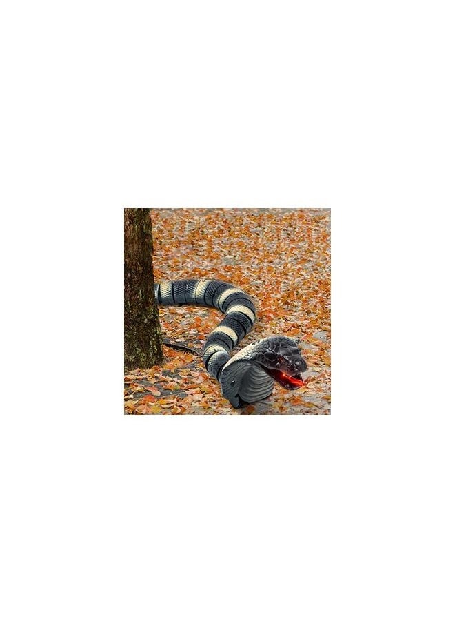 Generic - Remote Controlled Wireless Flexible Realistic Fast Moving Naga Cobra Snake Toy 44x6.5cm，Realistic Cobra Prank Party Essential, Rechargeable Animal Toy - Image 1
