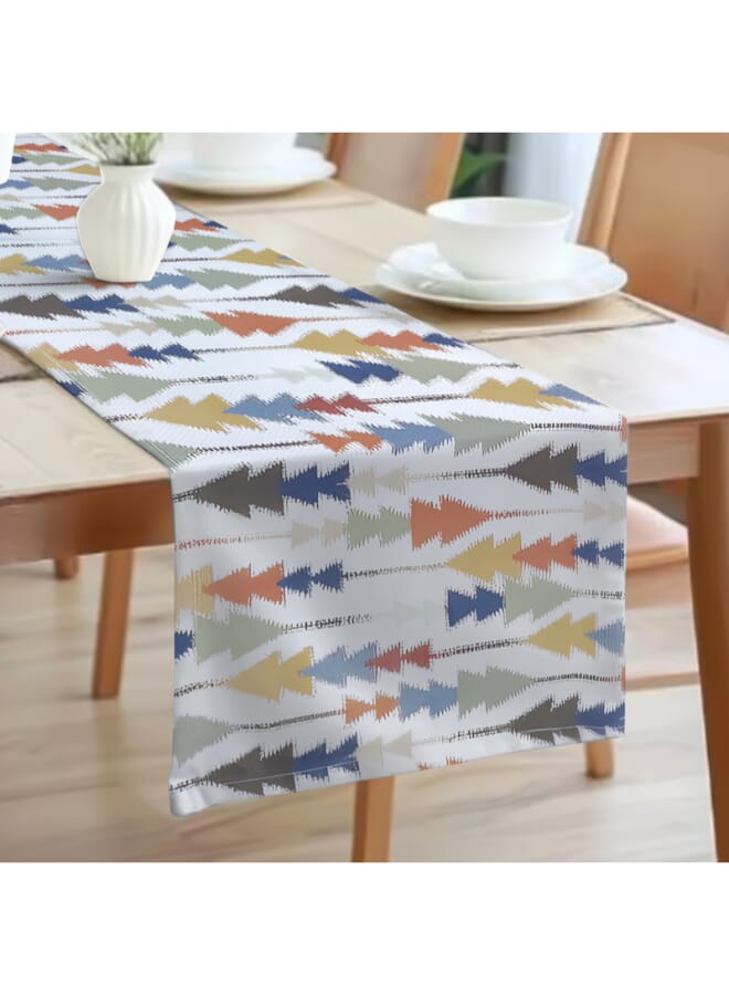  انتكس بيت الستائر مفرش طاولة صوفيا إليجانس من إنتكس هوم - قماش مخملي فاخر من الكتان، مقاس 45 × 135 سم - Image 1