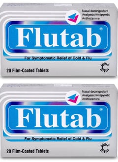 FLUTAB Pack Of 2 Flutab Tablet 20 Pcs  - Image 1
