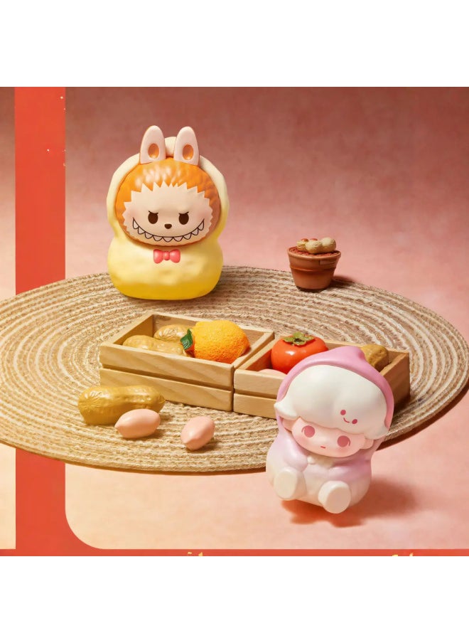 Authentic Bubble Mart Pop Maet Year Sitting Cute Good Luck Good Luck Series Doll Trendy Toy Ornaments-Color:One Bubble Mart Original Plastic L Jar  - Image 5