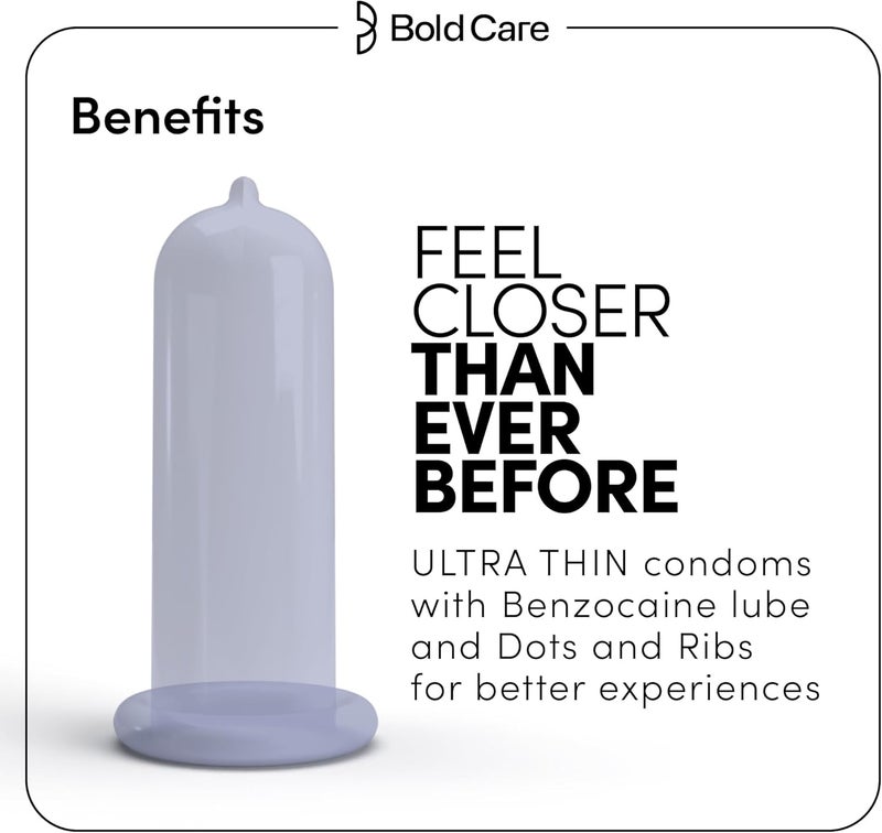 Bold Care Mutual Pleasure Condoms - 10 Pack - Image 3