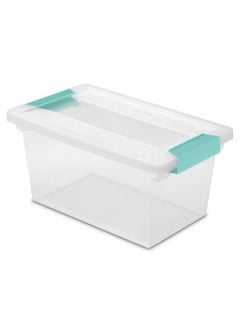 Sterilite 19628604 Medium Clip Clear Storage Box With Latched Lid 11"L X 65/8"W X 53/8"H  - Image 2