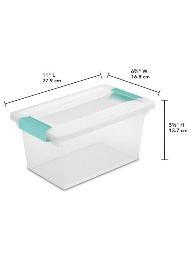 ستيريليت 19628604 صندوق تخزين شفاف بمشبك متوسط مع غطاء مغلق 11 بوصة طول × 65/8 بوصة عرض × 53/8 بوصة ارتفاع - Image 4