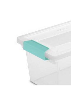 Sterilite 19628604 Medium Clip Clear Storage Box With Latched Lid 11"L X 65/8"W X 53/8"H  - Image 3