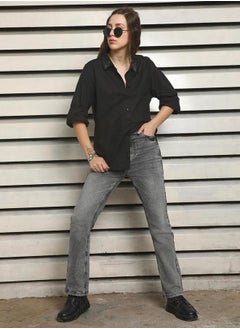 HIGH STAR Embellished Spread Collar Regular Fit Shirts by Styli  - Image 5