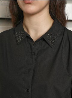 HIGH STAR Embellished Spread Collar Regular Fit Shirts by Styli  - Image 4