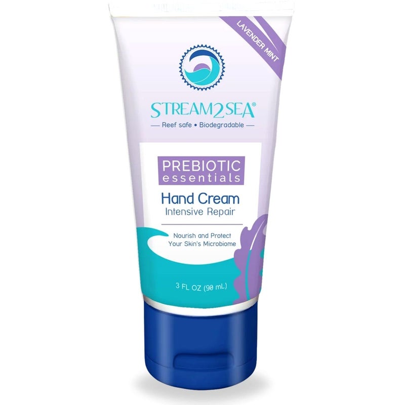 STREAM 2 SEA Lavender Mint Prebiotic Intensive Repair Hand Cream Hydrate Protect and Moisturize Daily with Antioxidant Rich Reef Safe Natural and Paraben Free Moisturizing Hand Cream 3 Fl oz