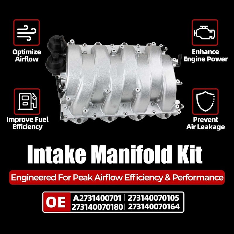 MITZONE Upgrade Intake Manifold for Mercedes 2007-2012 V8 273 Engine - Image 4