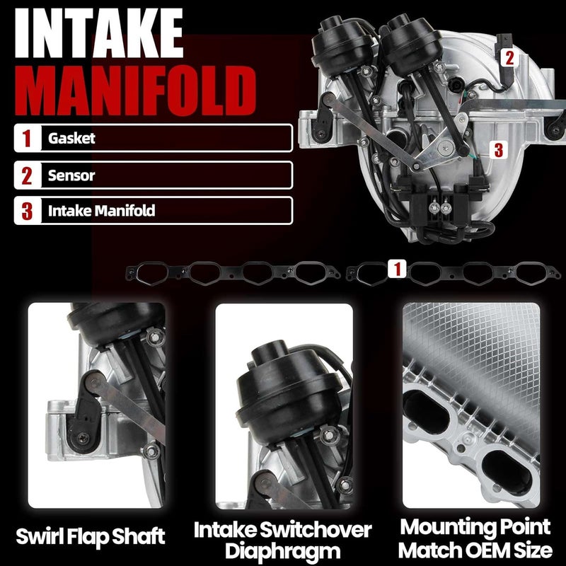MITZONE Upgrade Intake Manifold for Mercedes 2007-2012 V8 273 Engine - Image 3