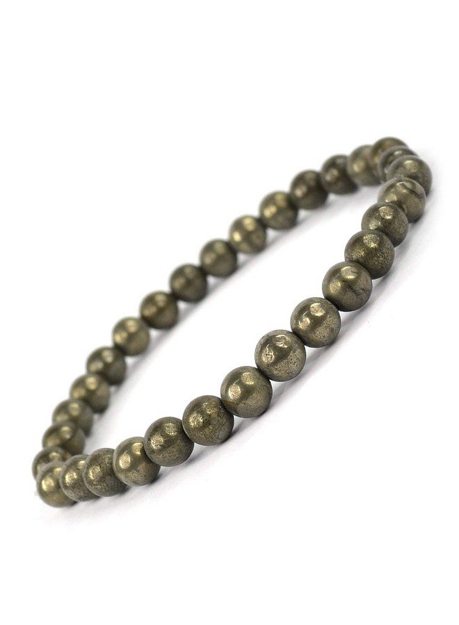 Reiki Crystal Products Certified Pyrite Bracelet Reiki Healing Crystal Stone 6 Mm Bracelet, Charged By Reiki Grandmaster & Vastu Expert For Unisex Adult - Image 5