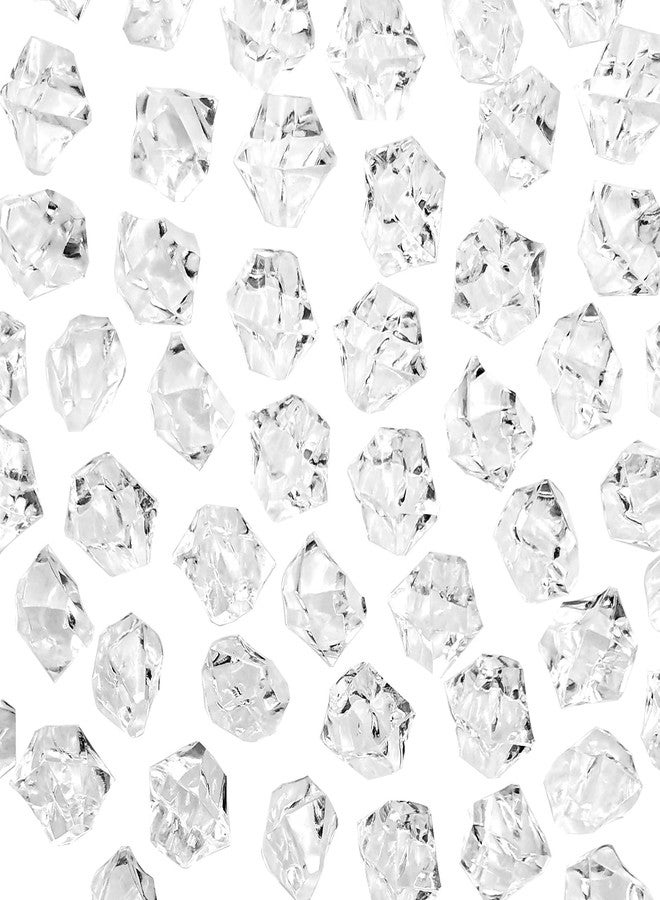 LYFJXX Fake Ice Cubes 600 PCS Clear Acrylic Rocks Vase Fillers for Centerpieces, 11 X 14 mm Crystal Gems Stones for Table Scatter,Home Decoration - Image 1