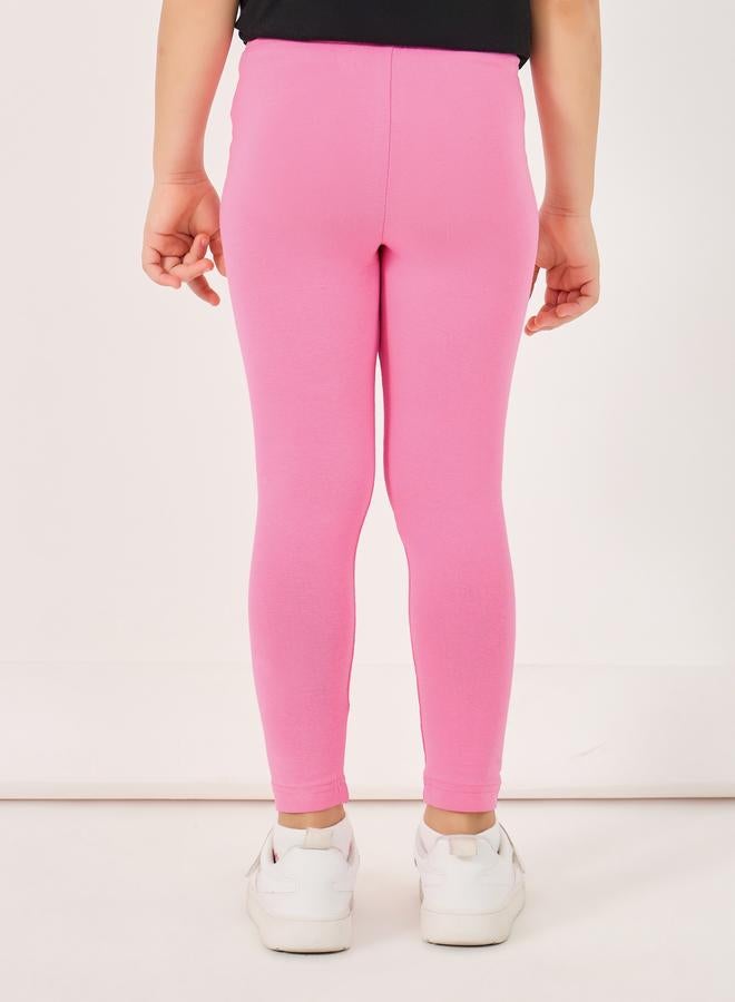 ستايلي بنطلون ضيق قطني سادة بتفاصيل مرقعة - Image 4