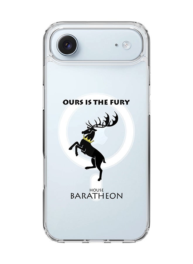 Classic Clear MagSafe Case for iPhone 17 Air , Hybrid Soft Case Flexible Edges Anti Drop TPU PC Gel Thin Transparent Cover [ Designed for iPhone 17 Air ] - GOT House Baratheon