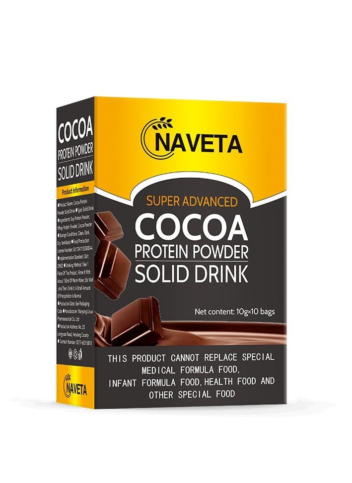 NAVETA cocoa protein powder solid drink,provide energy 10 bags - Image 4