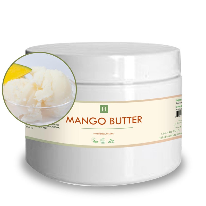 SAAQIN  Raw Mango Butter for Dry Skin  Blemishes AgeDefying Mango Butter  Mango Body Butter for Stretch Marks Mango Butter for Soap Making Lotions Skin Care Products and more 1 Lb