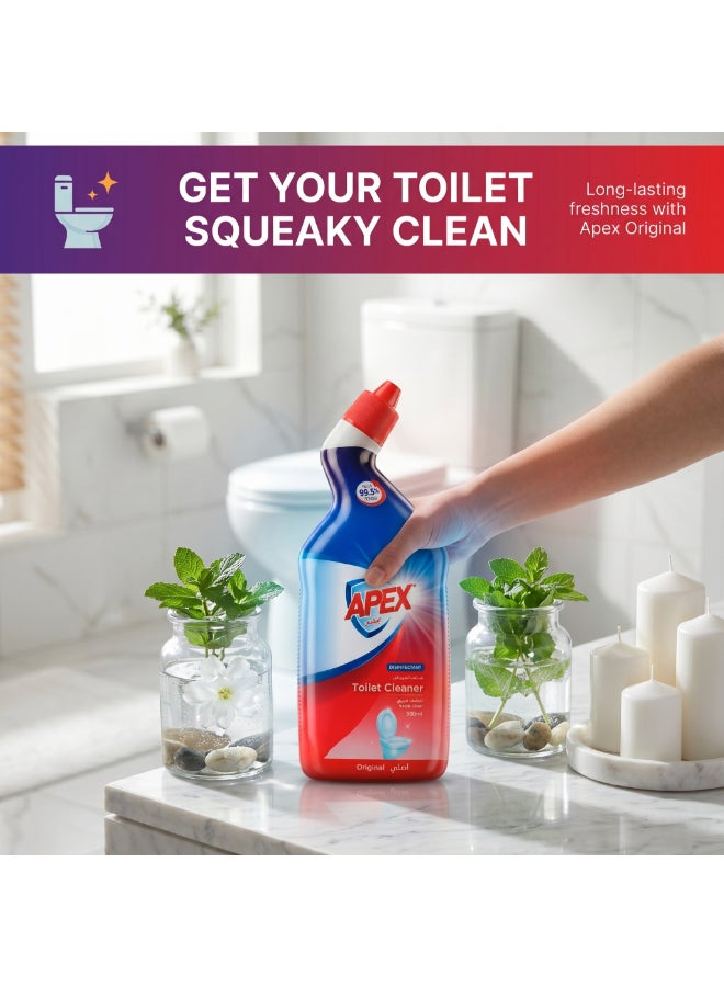 Apex Toilet Cleaner 500ml Promo Pack of 2 Disinfectant Deep Clean Toilet Bowl Cleaner Removes Tough Stains and Germs Value Pack 500 ML X 2, 1L - Image 5