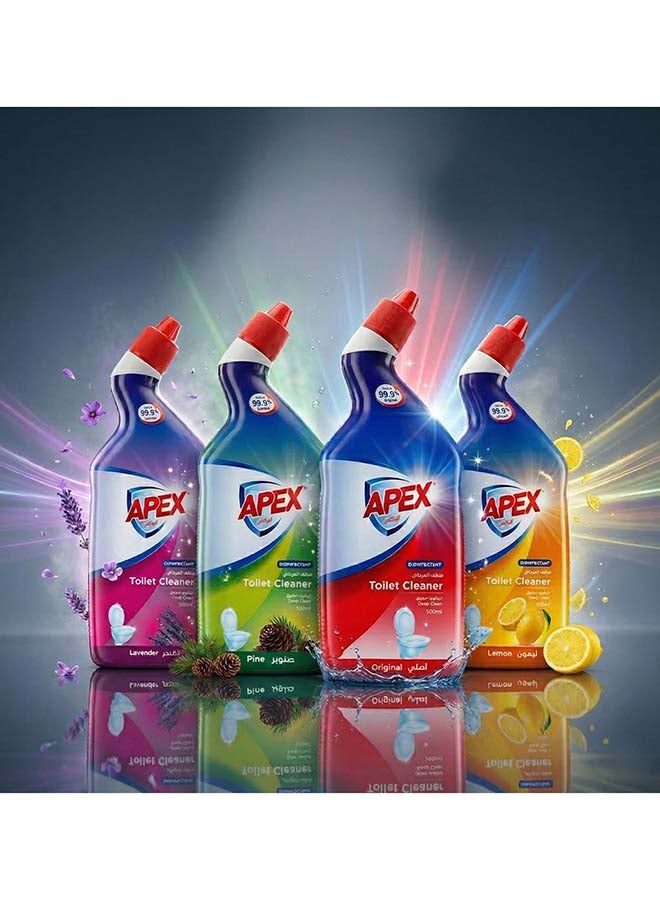 Apex Toilet Cleaner 500ml Promo Pack of 2 Disinfectant Deep Clean Toilet Bowl Cleaner Removes Tough Stains and Germs Value Pack 500 ML X 2, 1L - Image 4