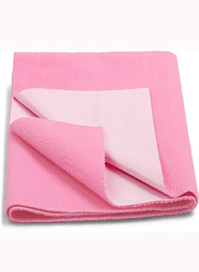 Mopak Decor Baby Dry Sheet/Urine Sheet/Diaper Free Sleeping Mats/Mattress Protector/Bed Protector Adult Sheet- Medium Size/Pink (Pack of 1), 28 INCH X 40 INCH - Image 1