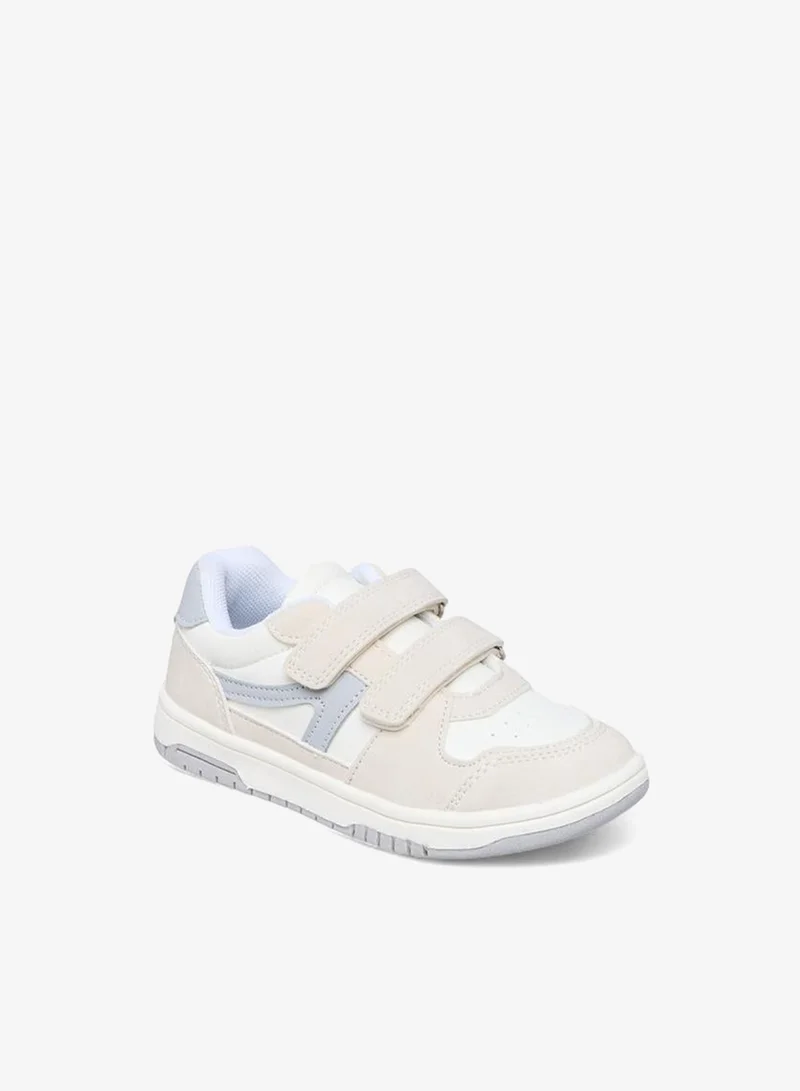 JUNIORS Boys Panelled Hook and Loop Sneakers