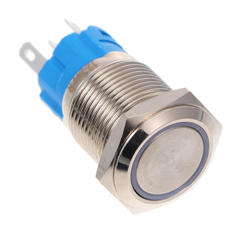 Waterproof Push Button Switch 12v 24v Vehicle With Led Light Random Color - Image 1