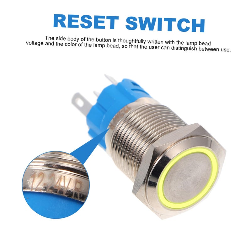 Waterproof Push Button Switch 12v 24v Vehicle With Led Light Random Color - Image 4