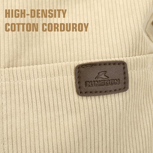 RUNSOON Corduroy Puffer Tote Bag Convertible Backpack Purse for Women Hobo Bag Crossbody Handbags with Zipper Multi Pockets Compartments, Black - Image 4