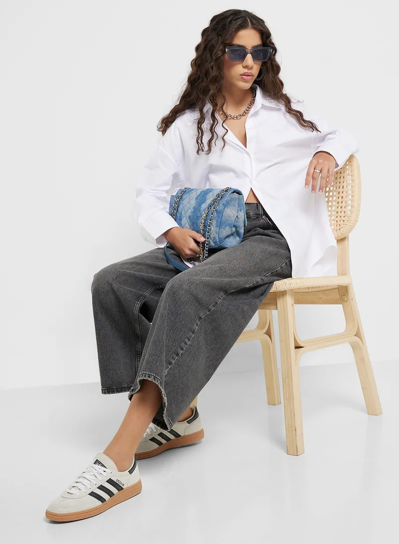 Ginger Oversize Button Down Shirt
