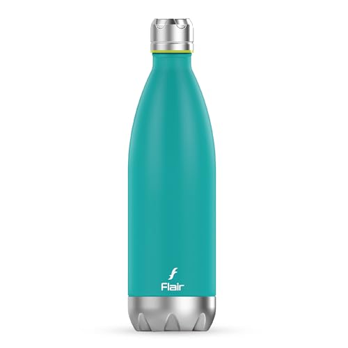Flair Soft-Touch Hot & Cold Stainless Steel Water Bottle | 500ml Thermosteel Flask | Leakproof, BPA-Free, Double Walled | Vacuum Insulated | Green | Ideal Gift for All Ages | Perfect for Office, Gym - Image 1