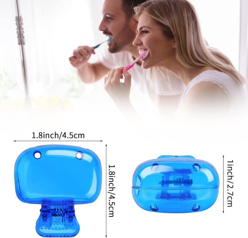 Odluzy 4 Pack Travel Toothbrush Head Covers, Toothbrush Protector Cap, Brush Pod Case Protective Portable, Plastic Clip for Household Travel, Camping, Bathroom, Business - Image 4