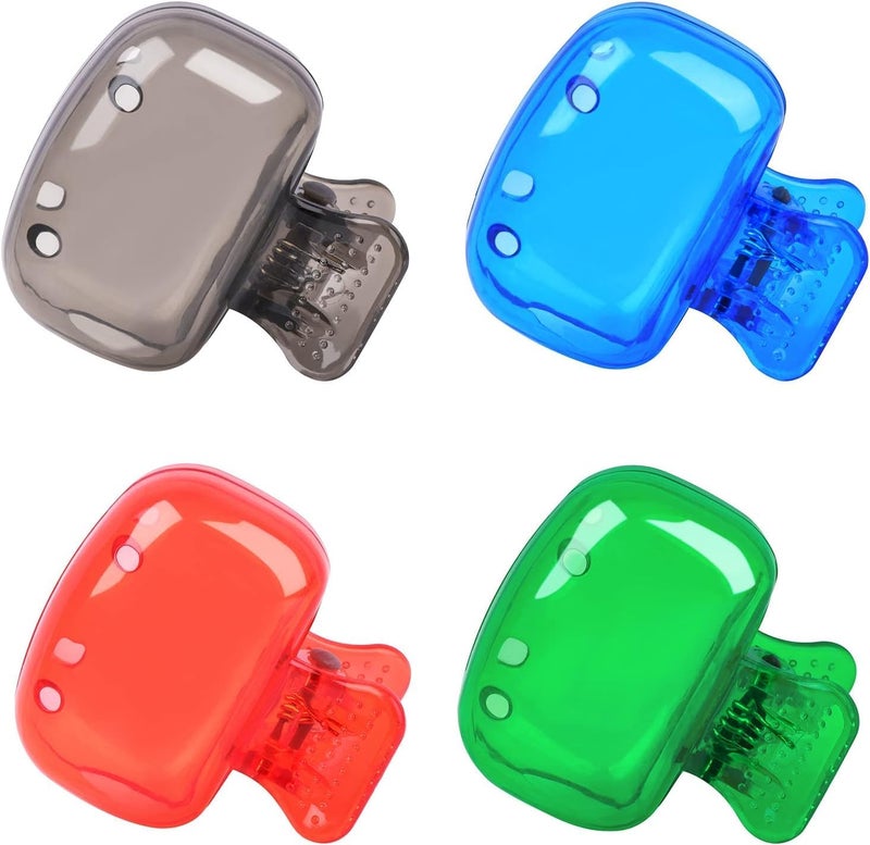 Odluzy 4 Pack Travel Toothbrush Head Covers, Toothbrush Protector Cap, Brush Pod Case Protective Portable, Plastic Clip for Household Travel, Camping, Bathroom, Business - Image 1