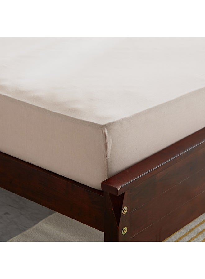 Home Box Bristol Polycotton Double Fitted Sheet 200 x 25 x 140 cm Grey - Image 4