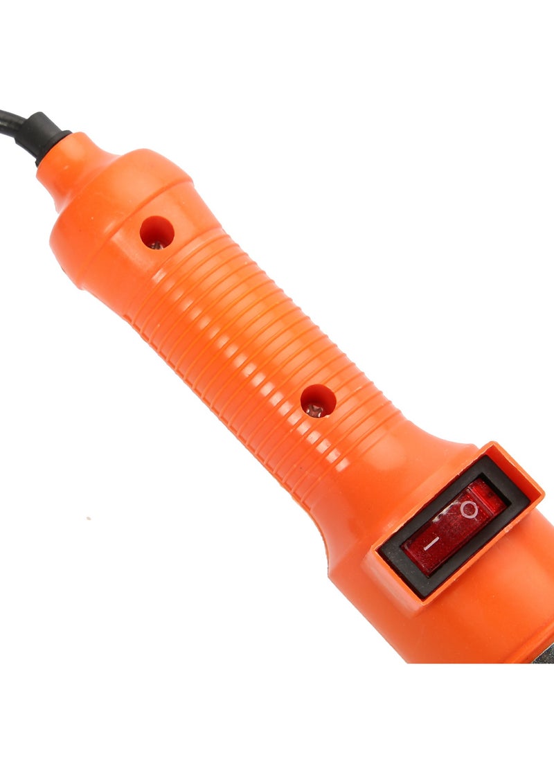 KSEIBI Incandescent Work Light, Zinc Plated, Orange Silver, Work Light with Built-in Outlet and Metal Guard for Indoor and Outdoor Use. Ideal for Illuminating Construction Sites.  - Image 4