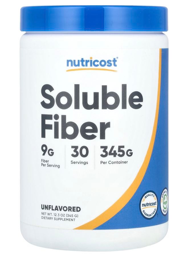 Nutricost Soluble Fiber Unflavored 12.3 oz (345 g) - Image 1