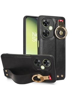 HuHa Case Cover For OPPO K11 5G Wristband Leather Back Phone Case Black 