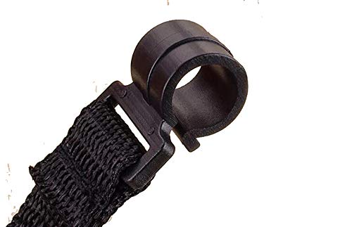 Kadence Adjustable Nylon Ukulele Strap - Neck or Shoulder Strap (BLACK) - Image 3