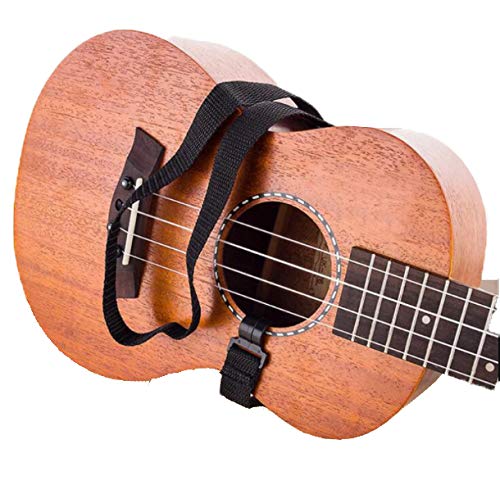 Kadence Adjustable Nylon Ukulele Strap - Neck or Shoulder Strap (BLACK) - Image 5