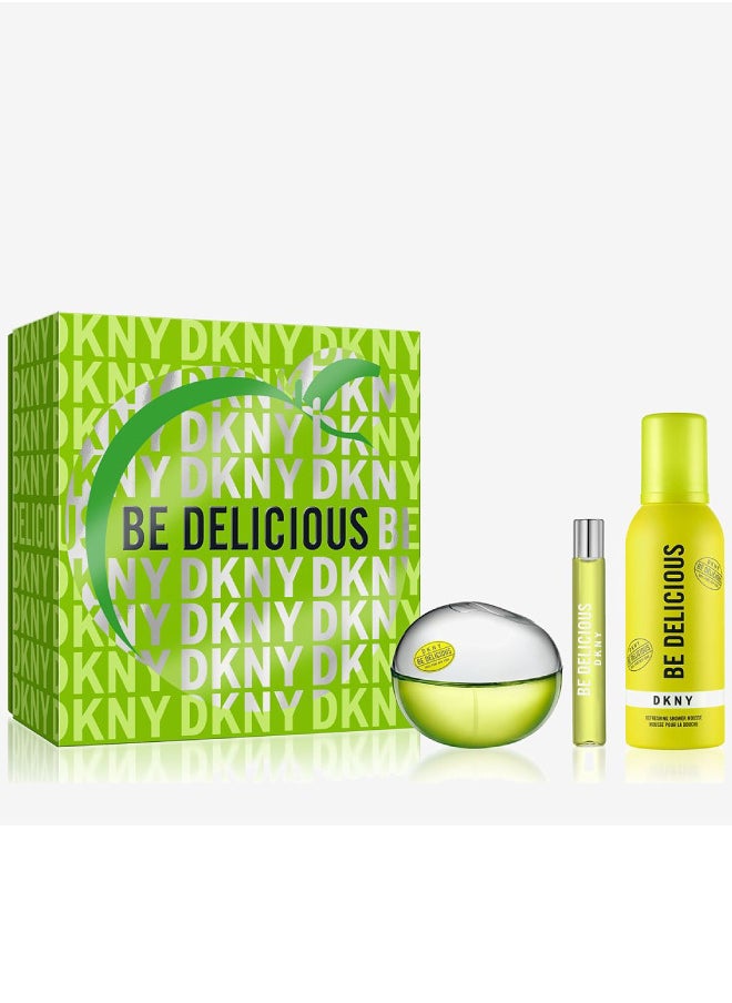 DKNY - Be Delicious EDP 100ml + EDP 15ml + Refreshing Shower Mousse 150ml Set - Image 1