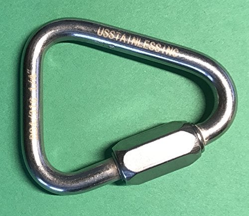 US STAINLESS Stainless Steel 316 Delta Quick Link 1/4" (6mm) Marine Grade Triangle - Image 2