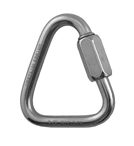 US STAINLESS Stainless Steel 316 Delta Quick Link 1/4" (6mm) Marine Grade Triangle - Image 1