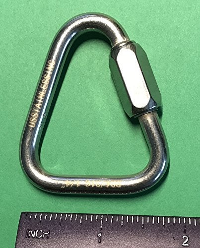 US STAINLESS Stainless Steel 316 Delta Quick Link 1/4" (6mm) Marine Grade Triangle - Image 4