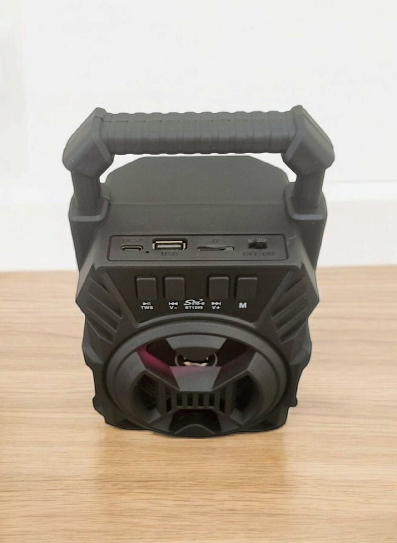 singe Sing-E BT1305 Portable Super Bass Bluetooth Wireless Speaker 3W  RGB Light 3 Inch - Image 3