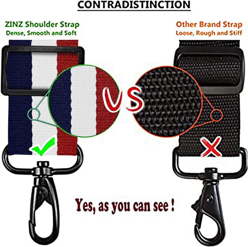 ZINZ Shoulder Strap, 79" Padded Adjustable Shoulder Bag Straps Replacement for Bags with D-Ring - Image 2