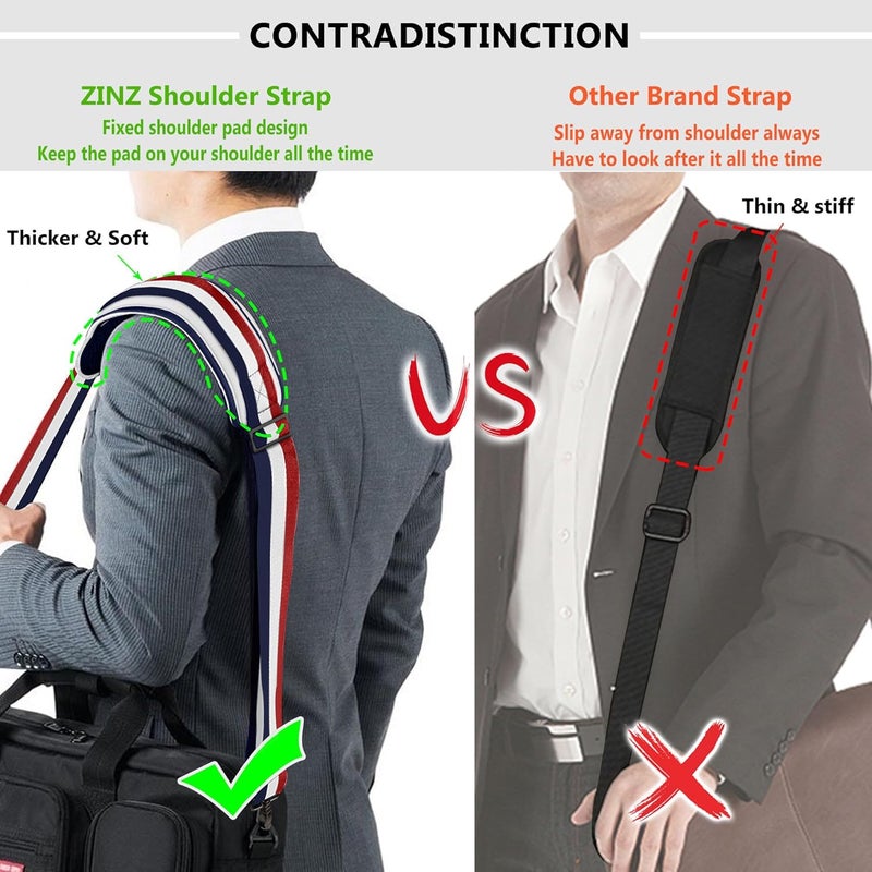 ZINZ Shoulder Strap, 79" Padded Adjustable Shoulder Bag Straps Replacement for Bags with D-Ring - Image 3