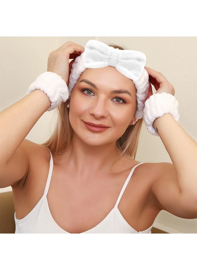 HoveBeaty HoveBeaty Wrist Towels for Washing Face, Spa Face Wash Headband and Wristband Set Microfiber Wrist Scrunchies Highly Absorbent Washband (6 PCS)  - Image 5