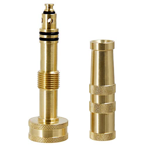 Triumpeek Solid Brass Hose Nozzle, 2 Pack 4" Heavy Duty Brass Garden Hose Nozzle with 10 Rubber Washers - Image 5
