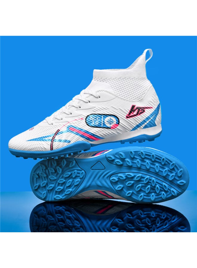 White Shoes-broken Nails Xiyin New Youth Football Shoes Children's Long Broken Nail Competition Professional Training Sports Shoes